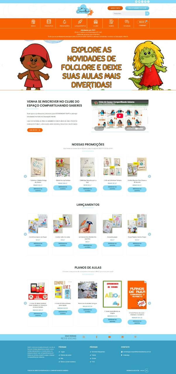 Site Compartilhando Saberes